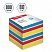 превью Блок для записи на склейке Berlingo «Rainbow», 8×8×8см, цветной