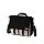 Рюкзак-сумка Berlingo «Square black» 33×29×12 см, 1 отделение, 4 кармана, уплотненная спинка