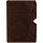 Кардхолдер OfficeSpace, 3 отделения, 10×7см, натуральная кожа, коричневый