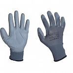 Перчатки рабочие Scaffa PU1350P-DG нейлоновые с полиуретановым покрытием (класс вязки 13, размер 9, L)