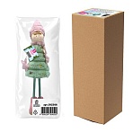 Украшение новогоднее интерьерное, 40 см, «Девочка-елочка», полиэстер, пенопласт, ЗОЛОТАЯ СКАЗКА