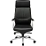 превью Кресло для руководителя Комус Мебель (Easy Chair) 570 чёрное (натуральная кожа с компаньоном, металл хромированный)