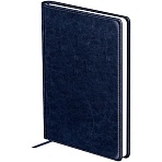Ежедневник недатированный, А6, 160л., твердый переплет, кожзам, BG «Nebraska. Blue», синий