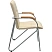 превью Конференц-кресло Easy Chair Samba Silver бежевый/бук (искусственная кожа, металл серебристый)
