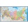 Настенная карта большая Россия 3.0 х 1.6м политико-администр