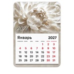 Календарь отрывной на магните на 2027 г., BRAUBERG, 130×180 мм, склейка, «Пион»
