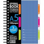 Бизнес-тетрадь Attache Selection Spiral Book A5 140 листов синяя в клетку на спирали (170×206 мм)
