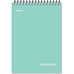 Блокнот Attache Акварель гребень картон А5 60л бирюзовый
