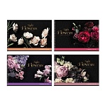 Альбом для рисования 40л., А4, на гребне BG «Night flowers», тиснение фольгой