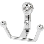Вешалка настенная УЗК_Крючок двухрожковый StahlBuro 308 CP (16130) хром