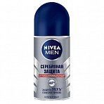 Дезодорант-роликовый мужской Nivea Серебряная защита 50 мл