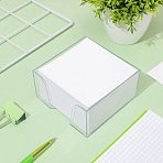 Блок для записей в подставке КОМУС в стакане 9×9х5 белый блок 100 г, 100