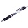 Ручка гелевая автоматическая Crown «CEO Jell» черная, 0.7мм, грип