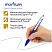 превью Ручка шариковая автоматическая MunHwa «Triball» синяя, 0.7мм, грип