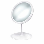 Зеркало настольное с LED-подсветкой для макияжадиаметр 17 см3 режима свеченияаккумулятор 800 mAhцвет белыйWBZ609332