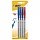Ручки шариковые с грипом BIC «Round Stic Exact», НАБОР 4 шт./3 ЦВЕТА (синий, черный, красный), линия письма 0.32 мм, блистер