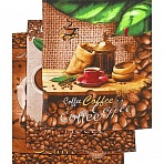 Набор полотенец вафельных Кофейное изобилие 45×60 см 3 штуки в упаковке