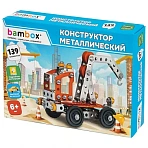 Конструктор металлический «Кран», цветной, с подвижными деталями, 139 элементов, BAMBOX (БАМБОКС)