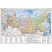 превью Карта настольная Мир и Россия двусторон. 49×34см