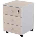 Тумба выкатная Easy Standard LT 16/16 (св. дуб шамони/серый, 400×420x563 мм)