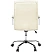 превью Кресло для руководителя Комус Мебель (Easy Chair) 509 бежевое (экокожа, металл хромированный)