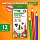 Карандаши цветные BRAUBERG KIDS NEW, 12 цветов, трехгранные, грифель 3 мм