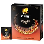 Чай CURTIS «Summer Vibe», черный с мятой и ароматом цитрусовых, 100 пакетиков в конвертах по 1.7 г