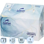 Полотенца бумажные листовые Luscan Prof Z слож 3 сл цел бел 80 шт/уп