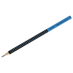 Карандаш ч/г Faber-Castell «Grip 2001 Two Tone», HВ, заточен., черный/голубой