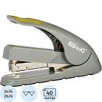 Степлер KW-trio Soft-touch до 40 лист. серо-зелёный