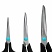 превью Ножницы BRAUBERG SOFT GRIPНАБОР 3 штуки (140190230 мм)эргономичные черно-бирюзовые ручкиВЫГОДНАЯ УПАКОВКА238411