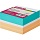 Блок-кубик ATTACHE на склейке 9х9х5 цветной блок