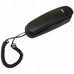 Телефон RITMIX RT-002 black, удержание звонка, тональный/импульсный режим, повтор, черный