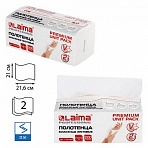 Полотенца бумажные (1 пачка 200 листов) LAIMA (Система H3) PREMIUM UNIT PACK2-слойные21×21.6 смV-сложение112140