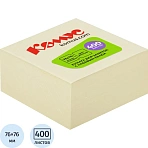 Стикеры КОМУС с клеев. краем Куб 76×76 желтый 400л