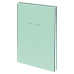 Блокнот А5 134×206 мм, 80 л., твёрдый, клетка, BRAUBERG «Minimal», мятный