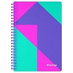 Бизнес-тетрадь A5, 80л., Berlingo «Neonometry», клетка, на силиконовом гребне, 80г/м2, пластик обложка 700мкм