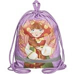 Мешок для обуви КОМУС Три богатыря Любава,36×47, карм, светоотр, МО 26-1с-2р