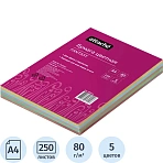 Бумага цветная Attache 'Fantasy' (А4.80г,5цв. интенсив по 50л. ) пачка 250л