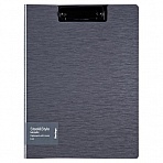 Папка-планшет с зажимом Berlingo «Steel&Style» A4, пластик (полифом), серебристый металлик