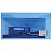 превью Папка-конверт с кнопкой МАЛОГО ФОРМАТА (250×135 мм), прозрачная, синяя, 0.18 мм, BRAUBERG