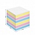 превью Блок для записи на склейке Berlingo «Rainbow», 8×8×8см, цветной, пастель