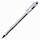 Ручка гелевая CROWN «Hi-Jell», ЧЕРНАЯ, корпус прозрачный, узел 0.5 мм, линия письма 0.35 мм