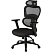 превью Кресло для руководителя эргономичное Комус Мебель (Easy Chair) 647 чёрное (ткань/сетка, пластик)