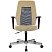 превью Кресло VB_EChair 225 DSL беж/черн Light-21 сетка/ткань хром