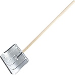 Лопата д/уборки снега ЛТР 50×30х140 см стальн/ковш(оцинк) с дерев/черенком