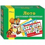Игра настольная Лото, Step Puzzle «Растения-животные», картонная коробка