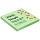 Стикеры ATTACHE Bright colours с клеев. краем 51×51 салатовый 100л