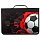 Папка для труда на молнии BRAUBERG А4 с ручкой1 отделениеорганайзер«Black football»270992
