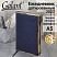 превью Ежедневник датированный 2027, А5, 148×218 мм, GALANT «Infinity Gold», под кожу, темно-синий
